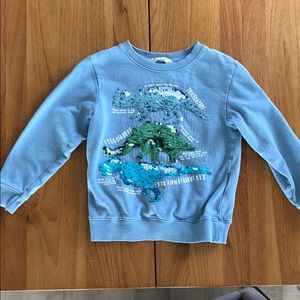 Boys Flippy Sequin Dinosaur Sweatshirt